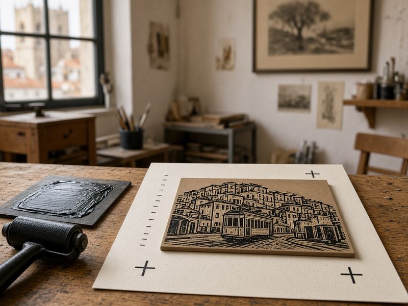 Edition printing at Olivebloom Atelier