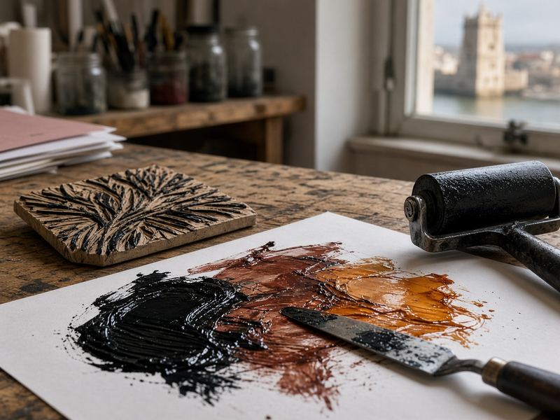 Relief inks at Olivebloom Atelier